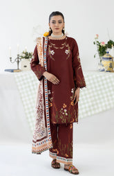 Alzohaib 3 PC Unstitched Digital Printed Lawn Suit - CC-2-26-03