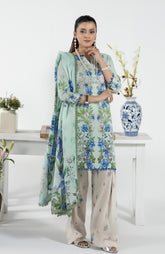 Alzohaib 3 PC Unstitched Digital Printed Lawn Suit - CC-2-26-08