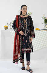 Alzohaib 3 PC Unstitched Digital Printed Lawn Suit - CC-2-26-01