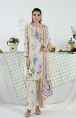 Alzohaib 3 PC Unstitched Digital Printed Lawn Suit - CC-2-26-04