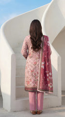 MDL 3 PC Unstitched Digital Printed Lawn Suit - SH-0017-26